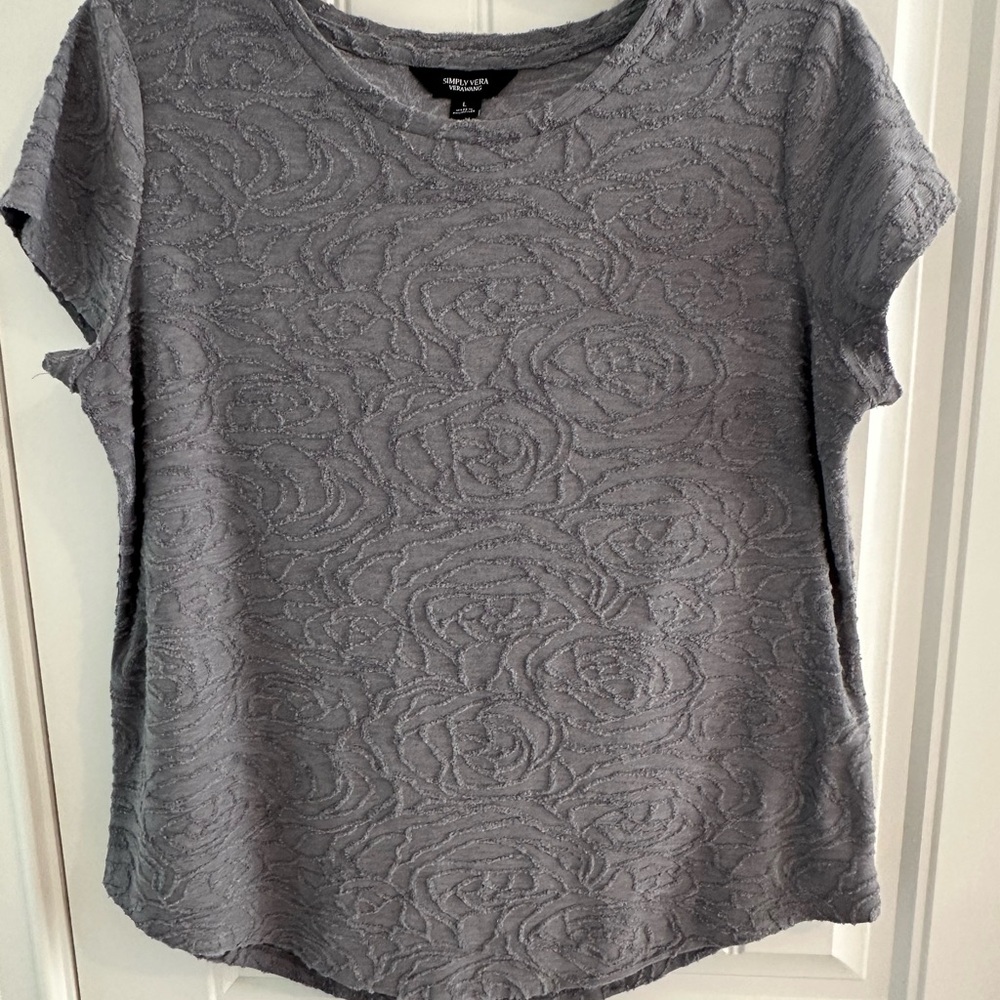 Vera Wang top Gray color